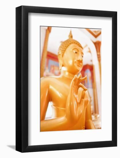 Statue, Karon Beach, Buddhist Temple, Phuket Island, Phuket, Thailand, Southeast Asia, Asia-Andrew Stewart-Framed Photographic Print