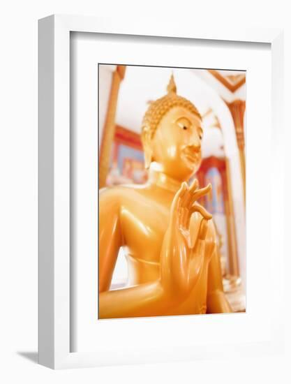 Statue, Karon Beach, Buddhist Temple, Phuket Island, Phuket, Thailand, Southeast Asia, Asia-Andrew Stewart-Framed Photographic Print