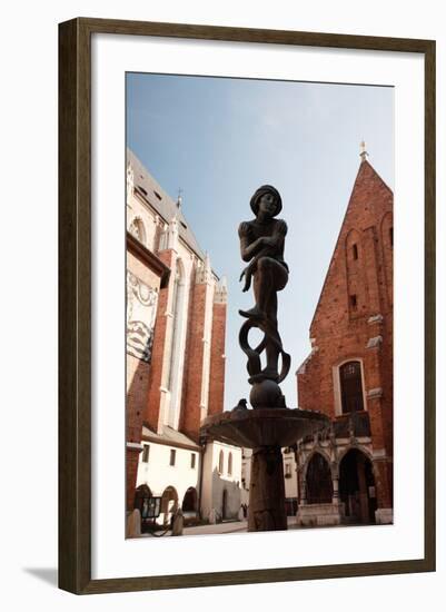 Statue known as the Students Monument-debstheleo-Framed Photographic Print
