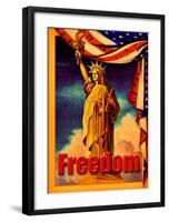 Statue Liberty Freedom-null-Framed Giclee Print