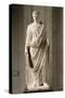 Statue masculine drapée. L'empereur Auguste (27 av J.-C.-14 ap J.-C.). Le portrait reflète-null-Stretched Canvas