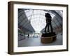 Statue Meeting Place by Paul Day, St. Pancras Railway Station, London, England, UK-Peter Barritt-Framed Photographic Print