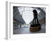 Statue Meeting Place by Paul Day, St. Pancras Railway Station, London, England, UK-Peter Barritt-Framed Photographic Print