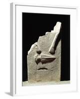 Statue Menhir with Male Features and Carved Dagger, Group C known as Filetto I-null-Framed Giclee Print