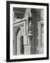 Statue of a Boy Scholar Beside the Door, Hamlet of Ratcliff Schools, Stepney, London, 1945-null-Framed Photographic Print