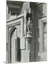 Statue of a Boy Scholar Beside the Door, Hamlet of Ratcliff Schools, Stepney, London, 1945-null-Mounted Photographic Print