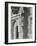 Statue of a Boy Scholar Beside the Door, Hamlet of Ratcliff Schools, Stepney, London, 1945-null-Framed Photographic Print