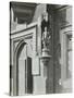 Statue of a Boy Scholar Beside the Door, Hamlet of Ratcliff Schools, Stepney, London, 1945-null-Stretched Canvas