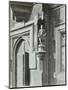Statue of a Boy Scholar Beside the Door, Hamlet of Ratcliff Schools, Stepney, London, 1945-null-Mounted Premium Photographic Print