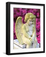 Statue of a Cherub in Bonaventure Cemetery, Savannah, Georgia, USA-Joanne Wells-Framed Photographic Print