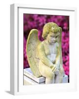 Statue of a Cherub in Bonaventure Cemetery, Savannah, Georgia, USA-Joanne Wells-Framed Photographic Print