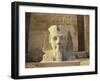 Statue of a Colossi at the Entrance to Luxor Temple in Egypt-Robert Harding-Framed Photographic Print