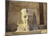 Statue of a Colossi at the Entrance to Luxor Temple in Egypt-Robert Harding-Mounted Photographic Print