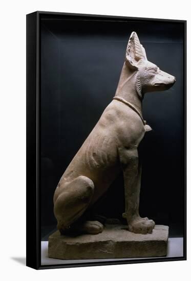 Statue of a Dog, Mesopotamia, circa 5000-1000 BC-null-Framed Stretched Canvas