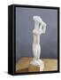 Statue of a Double Flute Player, from the Island of Keros, Greece-null-Framed Stretched Canvas