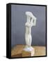 Statue of a Double Flute Player, from the Island of Keros, Greece-null-Framed Stretched Canvas