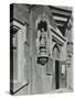 Statue of a Girl Scholar Beside the Door, Hamlet of Ratcliff Schools, Stepney, London, 1945-null-Stretched Canvas