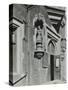 Statue of a Girl Scholar Beside the Door, Hamlet of Ratcliff Schools, Stepney, London, 1945-null-Stretched Canvas