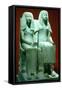 Statue of a Husband and Wife, Egyptian, 18th Dynasty-null-Framed Stretched Canvas