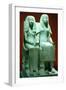 Statue of a Husband and Wife, Egyptian, 18th Dynasty-null-Framed Photographic Print