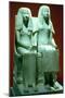 Statue of a Husband and Wife, Egyptian, 18th Dynasty-null-Mounted Photographic Print