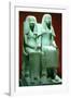 Statue of a Husband and Wife, Egyptian, 18th Dynasty-null-Framed Photographic Print