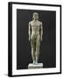 Statue of a Kouros, Ascribed to Myron, Marble (6th BCE)-Myron-Framed Giclee Print