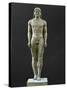 Statue of a Kouros, Ascribed to Myron, Marble (6th BCE)-Myron-Stretched Canvas