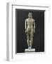 Statue of a Kouros, Ascribed to Myron, Marble (6th BCE)-Myron-Framed Giclee Print