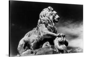 Statue of a Lion, City Gates, Arles, Provence, France-Simon Marsden-Stretched Canvas