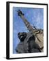 Statue of a Lion on the Columbus Monument in Barcelona, Catalunya, Spain-Teegan Tom-Framed Photographic Print