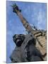 Statue of a Lion on the Columbus Monument in Barcelona, Catalunya, Spain-Teegan Tom-Mounted Photographic Print