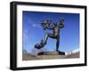 Statue of a Man and Babies, Frogner Park, Oslo, Norway, Scandinavia, Europe-Hart Kim-Framed Photographic Print