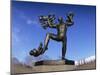 Statue of a Man and Babies, Frogner Park, Oslo, Norway, Scandinavia, Europe-Hart Kim-Mounted Photographic Print