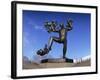 Statue of a Man and Babies, Frogner Park, Oslo, Norway, Scandinavia, Europe-Hart Kim-Framed Photographic Print