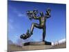 Statue of a Man and Babies, Frogner Park, Oslo, Norway, Scandinavia, Europe-Hart Kim-Mounted Photographic Print