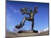 Statue of a Man and Babies, Frogner Park, Oslo, Norway, Scandinavia, Europe-Hart Kim-Mounted Photographic Print