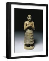 Statue of a Man Praying, Artefact from Mari-null-Framed Giclee Print