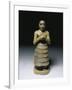 Statue of a Man Praying, Artefact from Mari-null-Framed Giclee Print