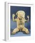 Statue of a Nude Child with Raised Arms, Artifact Originating from Mexico-null-Framed Giclee Print