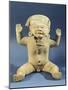 Statue of a Nude Child with Raised Arms, Artifact Originating from Mexico-null-Mounted Giclee Print