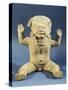 Statue of a Nude Child with Raised Arms, Artifact Originating from Mexico-null-Stretched Canvas