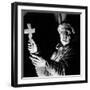 Statue of a Priest Performing an Exorcism, Mortemer Abbey, Normandy, France-Simon Marsden-Framed Giclee Print