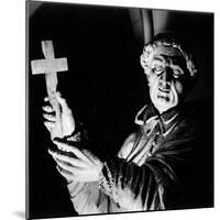Statue of a Priest Performing an Exorcism, Mortemer Abbey, Normandy, France-Simon Marsden-Mounted Giclee Print