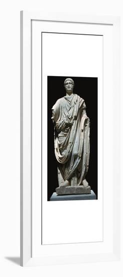 Statue of a Roman citizen with a toga, 1st century BC. Artist: Unknown-Unknown-Framed Art Print