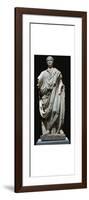 Statue of a Roman citizen with a toga, 1st century BC. Artist: Unknown-Unknown-Framed Art Print