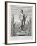 Statue of a Satyr Holding Grapes, Versailles, 1672, Vues et Plans de Versailles, c.1672-89-Jean Lepautre-Framed Giclee Print