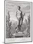 Statue of a Satyr Holding Grapes, Versailles, 1672, Vues et Plans de Versailles, c.1672-89-Jean Lepautre-Mounted Giclee Print