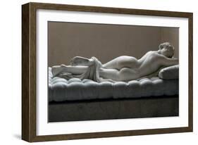 Statue of a sleeping Hermaphrodite, Artist: Unknown-Unknown-Framed Giclee Print