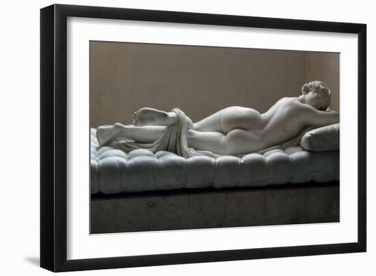 Statue of a sleeping Hermaphrodite, Artist: Unknown-Unknown-Framed Giclee Print